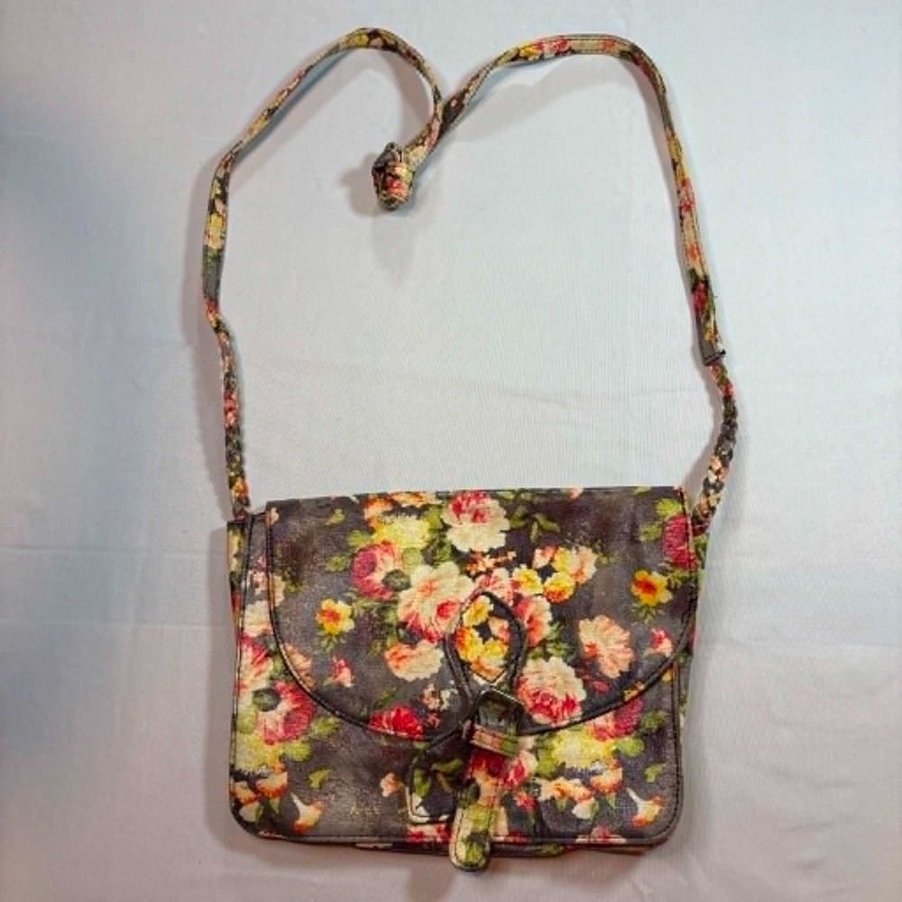 Xhilaration Floral Tapestry Crossbody Bag Purse Boho Cottagecore Y2K Vintage